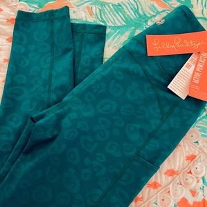 Lilly Pulitzer Spruce Green Pocket Leggings